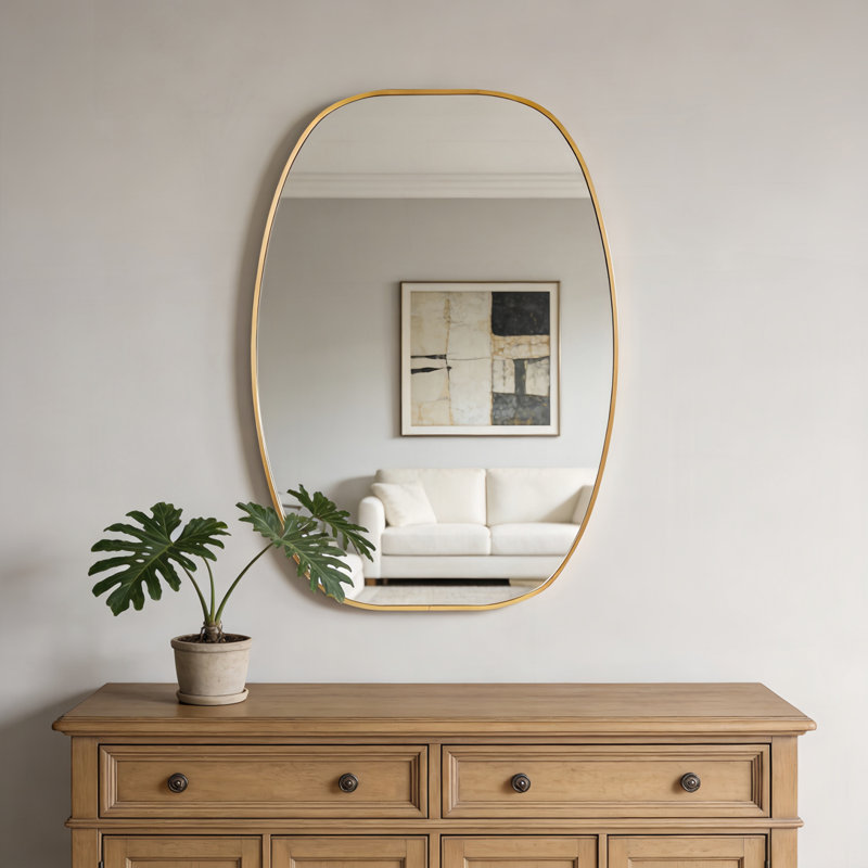 Miroir de salle de bain ovale, 24 po x 36 po