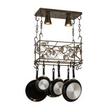 Whispering Pines Handcrafted Hanging Pot Rack