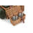 Deluxe 2 Person Wicker Fitted Picnic Hamper with Tweed Effect Lining