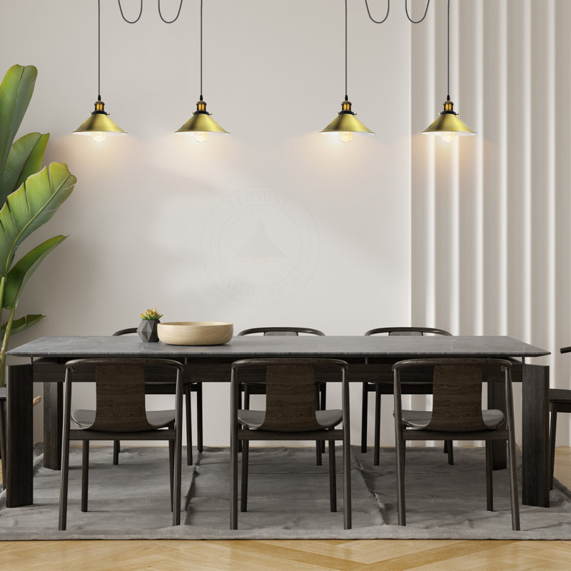 Lofton 2 - Light Cluster Pendant, Green Brass