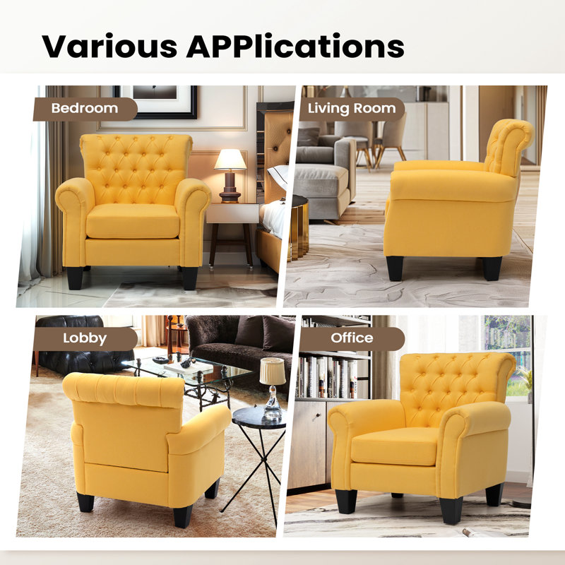 Rufaida Upholstered Wingback Chair