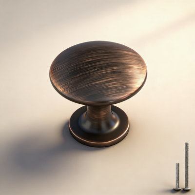 Ensemble de 10 boutons d'armoire et poignées de tiroir en bronze huilé, fabrication en alliage de zinc avec finition résistante à la rouille pour les meubles de cuisine et de salle de bain