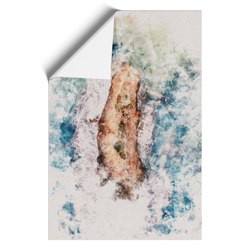 Bay of Islands Watercolour - Frameless Print, 42cm H x 30cm W x 0.1cm D