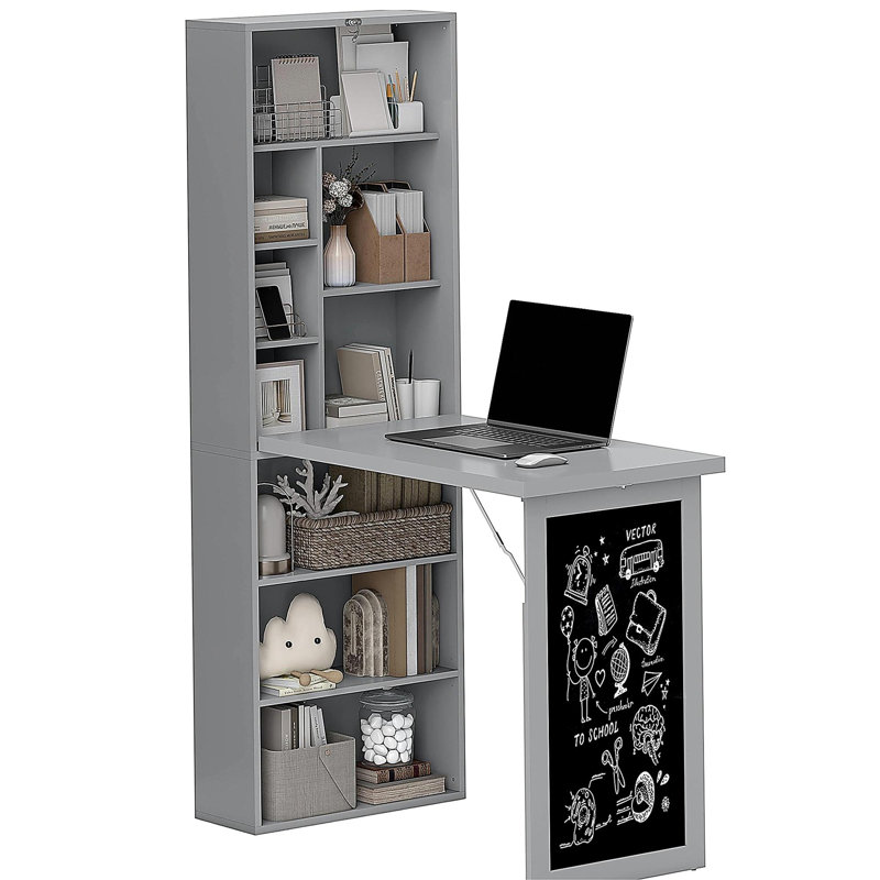 Bureau d'ordinateur pliable, bureau d'ordinateur mural