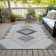 Machine Washable Indoor/Outdoor Xhevrie Gray Rug