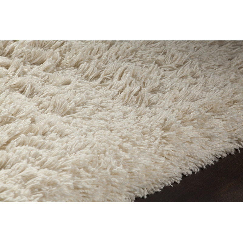 Noely Hand-Woven Cream Area Rug, 5' x 7'6"