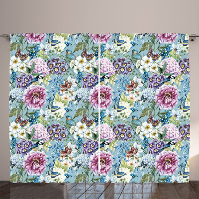 Semi Sheer Curtain Pair