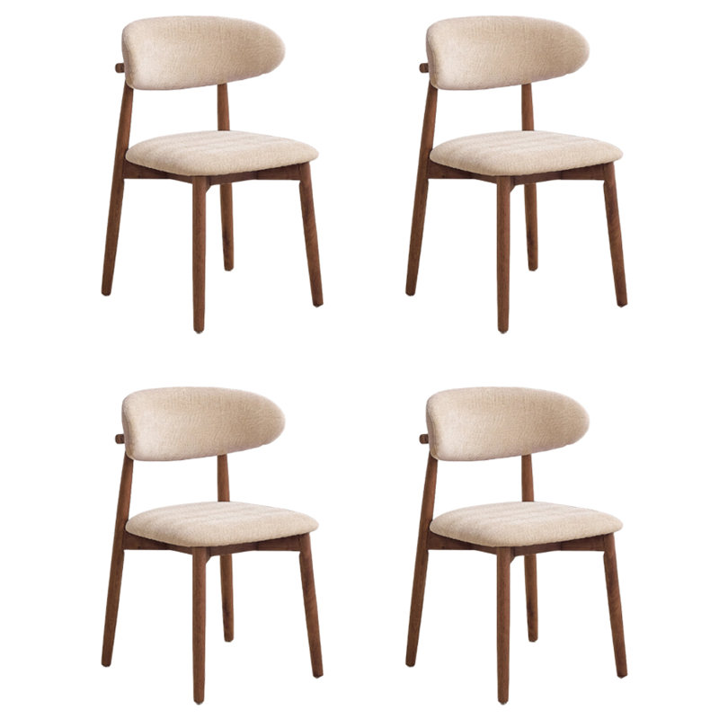 Simple Comfortable Chenille Cloth Dining Chairs