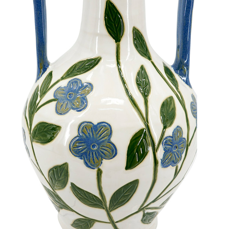Vase au design contemporain, H 12,8 po x l 7,1 po x P 7,1 po