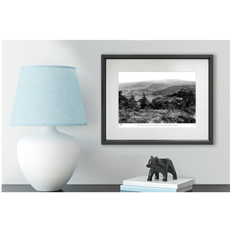 Hutton, Highcliff And Cleveland Hills C1885 - Single Picture Frame Print, 28cm H x 36cm W x 2.3cm D