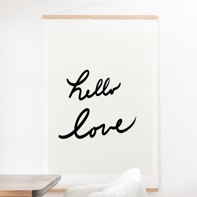 «Hello Love on White», art textuel