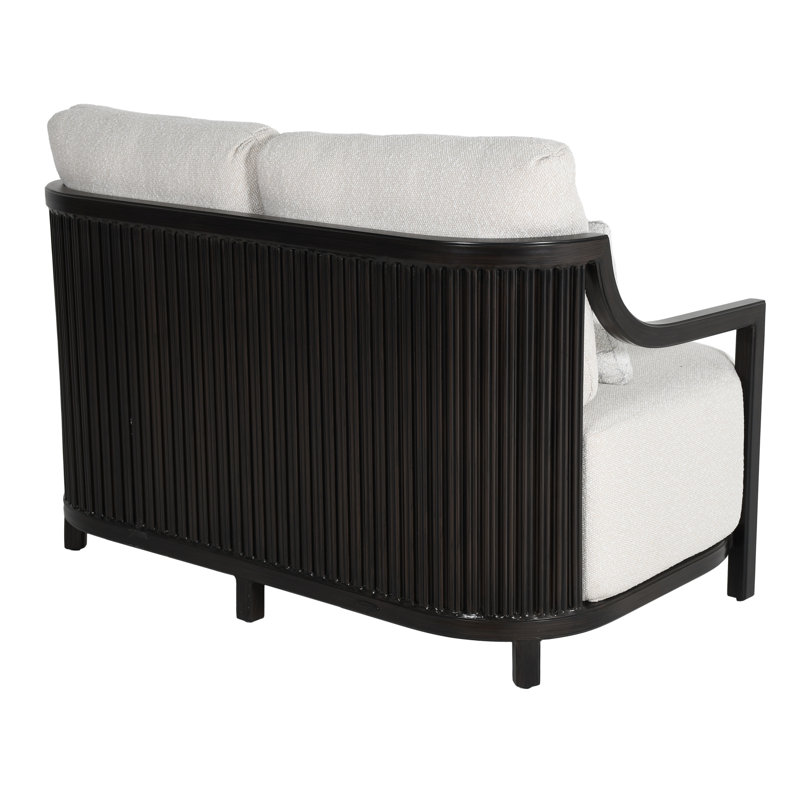 Samara Cushioned Loveseat w/Two Accent Pillows