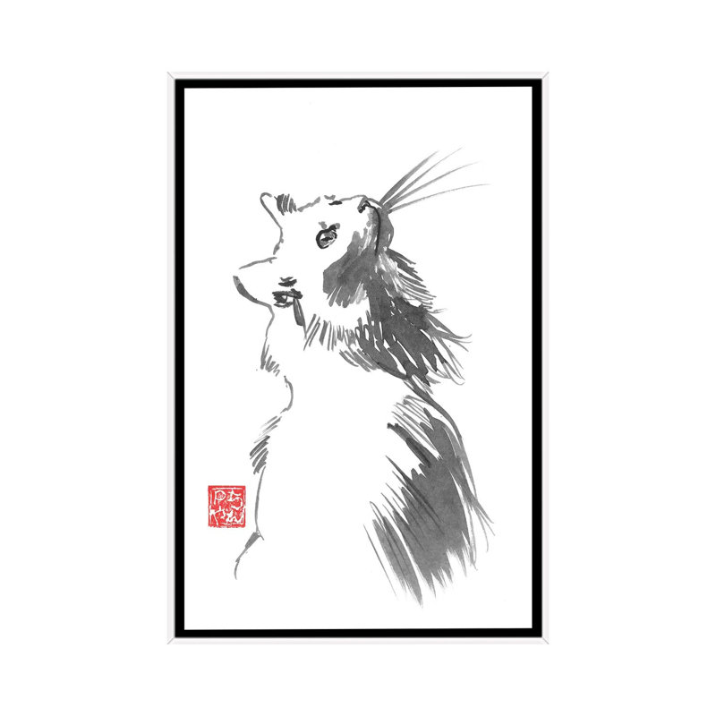 Target 1 Piece Wall Art on Canvas, 152.5 cm H x 101.5 cm W, White Framed