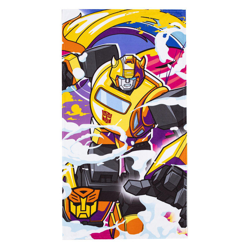 Transformers Neon Smoke Cotton-Poly Blend Beach Towel 30" x 60"