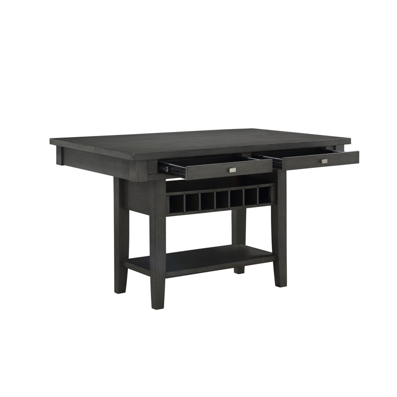 Sleete Counter Height Table Set, 7 Pieces: Table, 6 Chairs