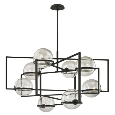 Lustre géométrique à 8 lumières Savon