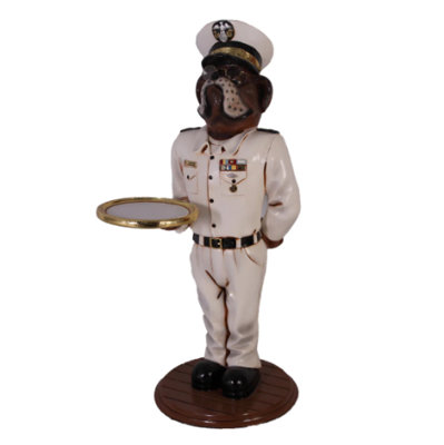 Statue de joyeux amiral bouledogue Joyana