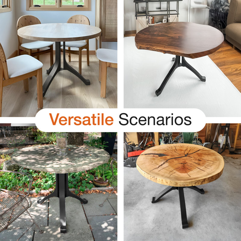 Wishbone Metal Dining Table Base