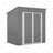 Metal Storage Shed for Garden Tools Lockable Door With Floor Frame