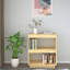 Latitude Run® Book Cabinet/Room Divider Black 15.7"X13.8"X53.1" Solid Wood Pine-91895652-91895668