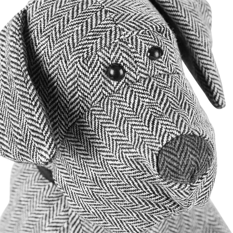 Milkhouse Dog Fabric Door Wedge, Grey