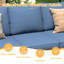 Chaises de patio en osier avec coussins-273129386