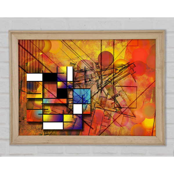 Bright Star Cubism Rainbow - Single Picture Frame Print | Wayfair.co.uk