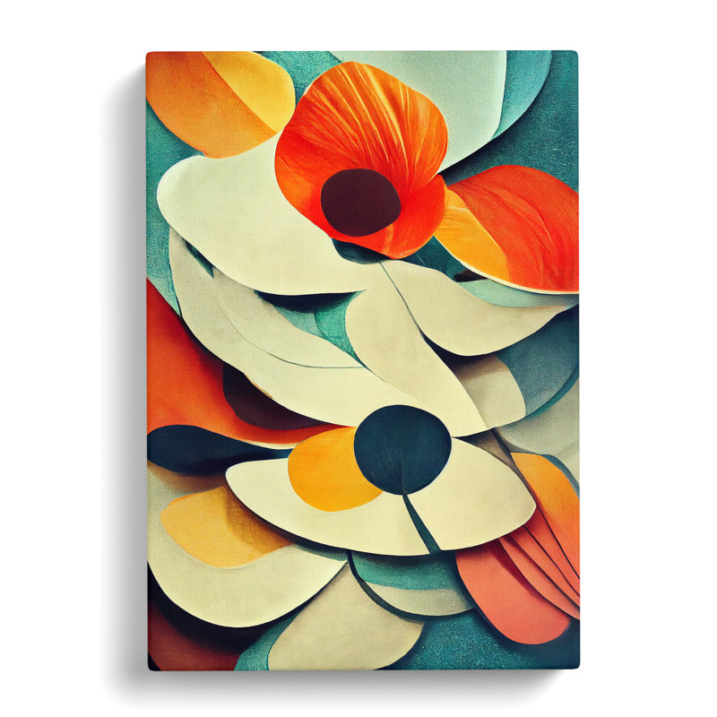 Stunning Abstract Floral No.4 - Wrapped Canvas, 50cm H x 35cm W x 3cm D