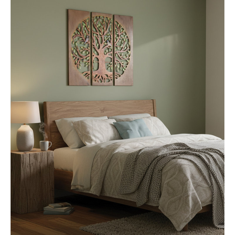 Décoration murale d'extérieur en métal rustique 35 po