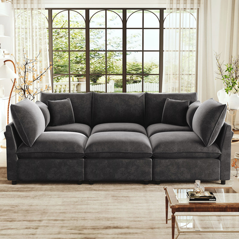Canapé modulaire Modern, Noir