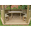 Furnished 4.3m x 3.7m Wooden Gazebo with Timber Roof with Installation Service