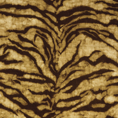 Tissu imprimé lin Tigre