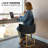 Counter Height Bar Stools, Modern Barrel Counter Stools Upholstered Accent Barstools With Footrest-1296136785-1296136784