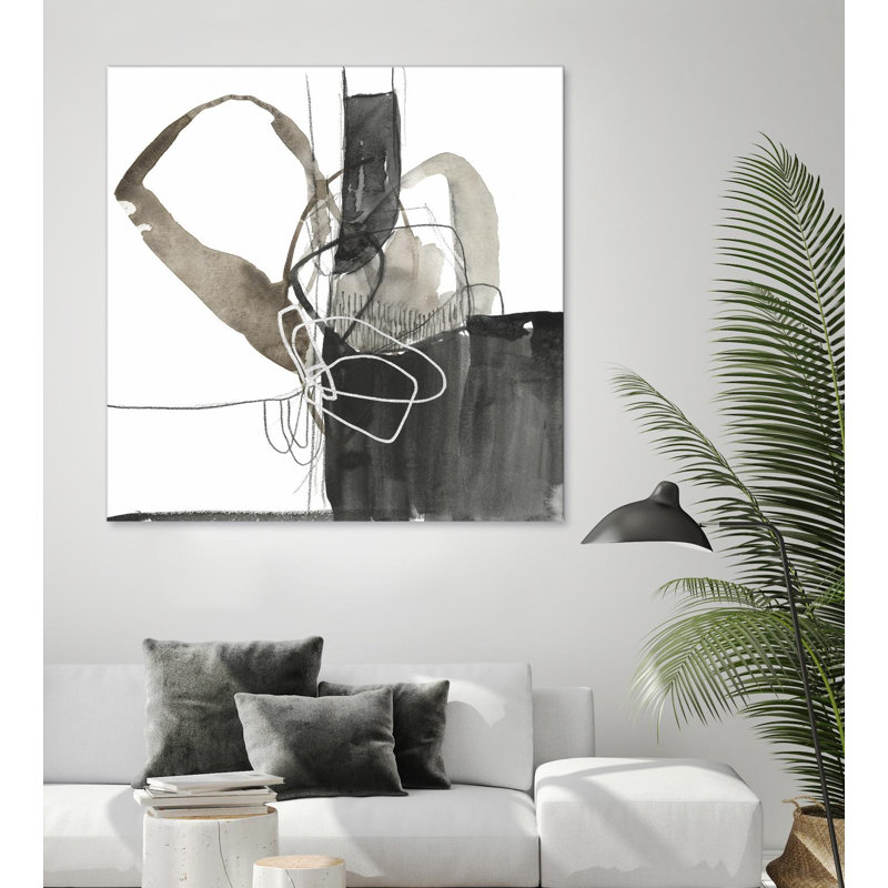 «Interlocked Iii», reproduction d'art sur toile géante 54 po x 54 po