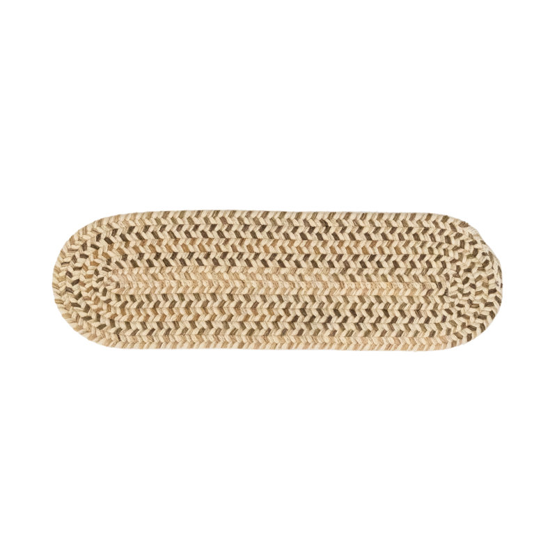 Tapis d'escalier en laine Aiden-Jay Premier, Bleu/jaune