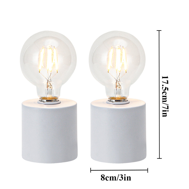 Argenis Metal Desk Lamp, White