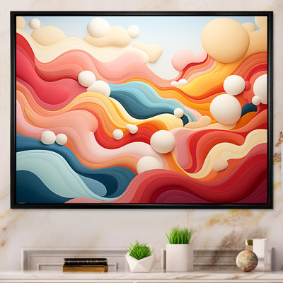 «Colorful Fantasy Mountain Landscape II», reproduction d'art murale abstraite