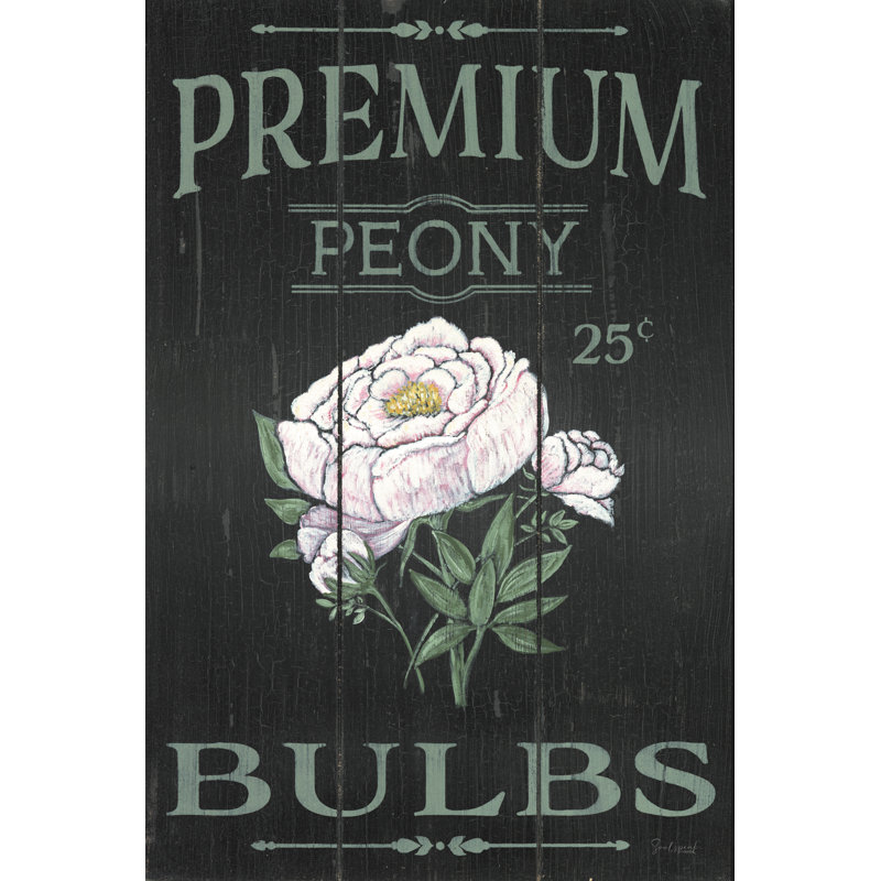 Pivoine, H 48 po x l 32 po, Non, Cadre flottant noir