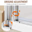 BFH 29,5-31 po x H 72 po Porte de douche pliante en verre sans cadre, porte de douche pliante sans cadre-102238705