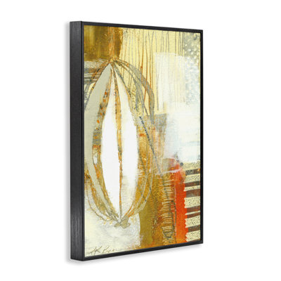 «Rustic Oblong Shape Collage», art de la giclée encadrée par Pamela K. Beer