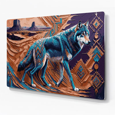 «Southwestern Animals», art mural brun 57