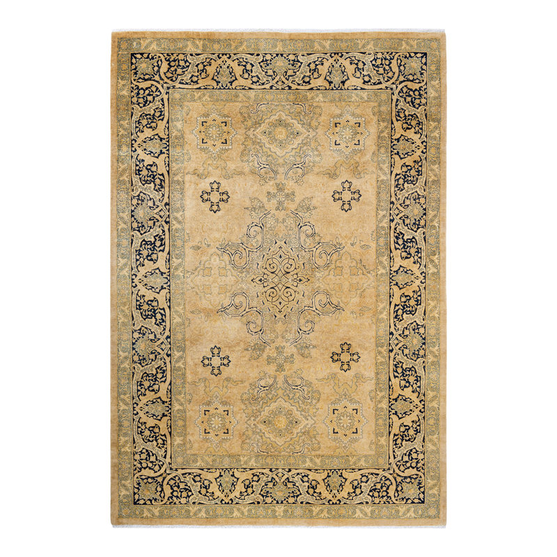 Classic One-of-a-Kind 6' 3" x 9' 2" Hand Knotted Area Rug