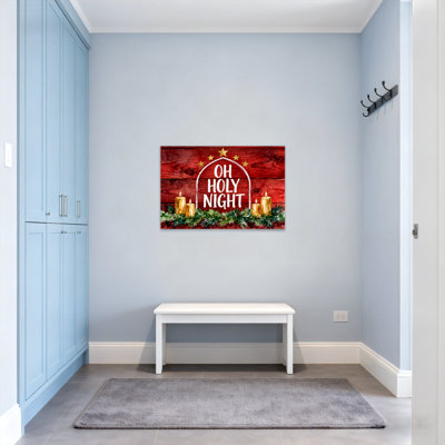 Christmas Oh Holy Night Christmas Wood Sign