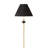 3-Piece Ceramic Lamp Set With Floor And Table Lamps, Black Finish, Perfect For Modern And Classic Interiors
