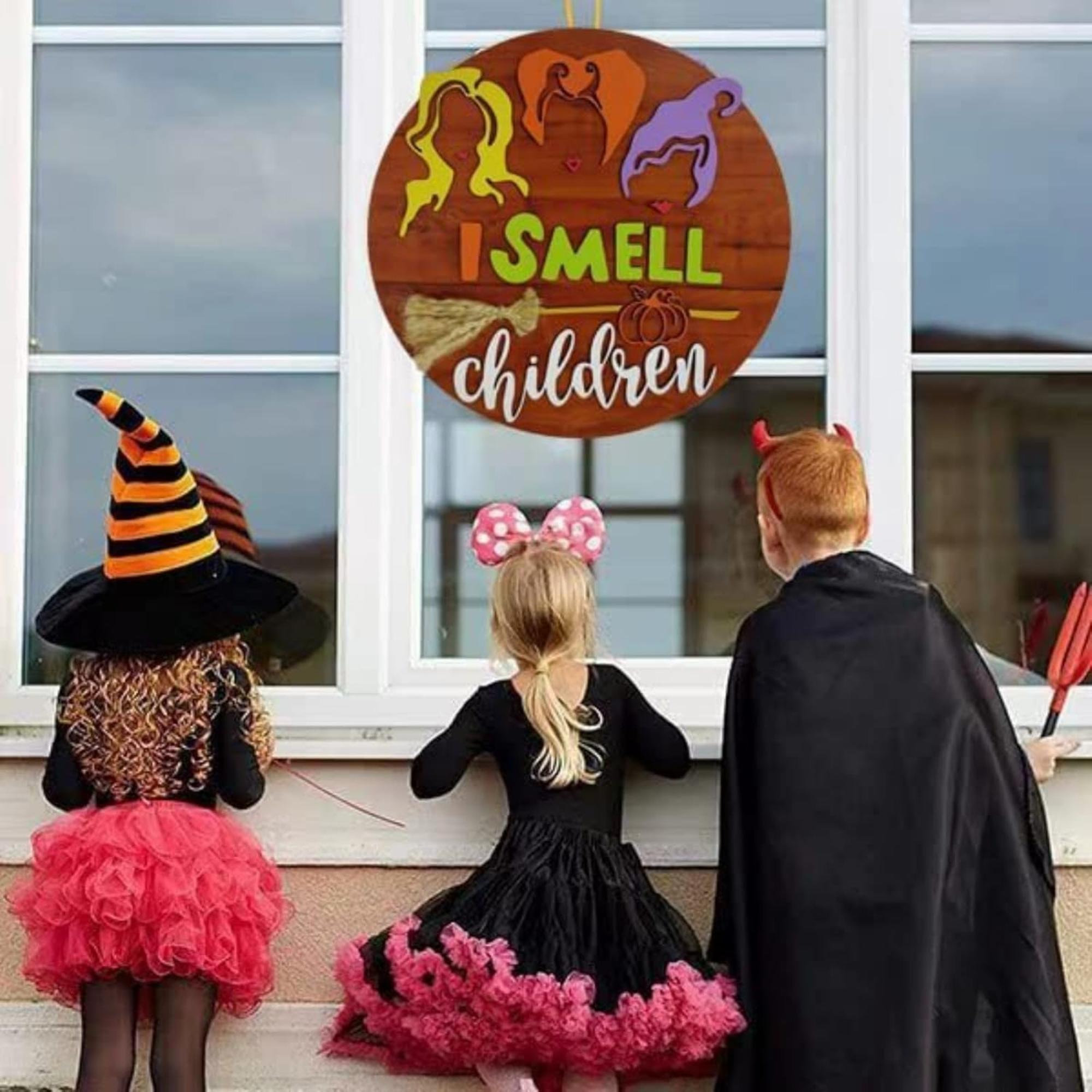 The Holiday Aisle® 3D Halloween Hocus Pocus Wreath For Front Door, I ...