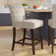 Horton Button Tufted Counter Stool