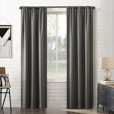 Bergen Theatre Grade 100% Blackout Rod Pocket Curtain Panel