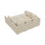 Canapé-lit modulaire rembourré avec rangement beige-906433888