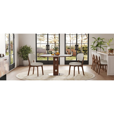 Solid Wood Dining Chairs Set of 4