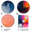 Fuchsia Sunrise - reproduction d'art abstrait mural-106084603-106084604